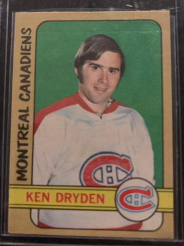 1972-73 O-PEE-CHEE HOCKEY #145 MONTREAL CANADIENS - KEN DRYDEN CARD RAW