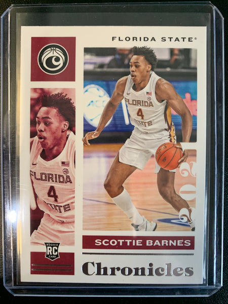 2021 PANINI CHRONICLES DRAFT PICKS BASKETBALL #7 TORONTO RAPTORS - SCOTTIE BARNES CHRONICLES ROOKIE CARD