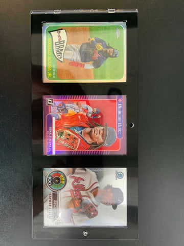 RONALD ACUNA JR. COLLECTION (3 CARDS) / COMES WITH 1-TOUCH DISPLAY CASE