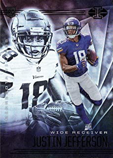 2020-21 PANINI ILLUSIONS FOOTBALL #22 MINNESOTA VIKINGS - JUSTIN JEFFERSON ROOKIE CARD RAW