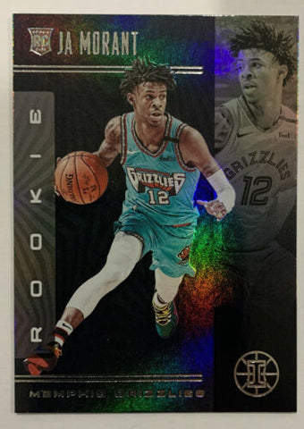 2020 PANINI ILLUSIONS #161 MEMPHIS GRIZZLIES - JA MORANT BASE ROOKIE CARD RAW