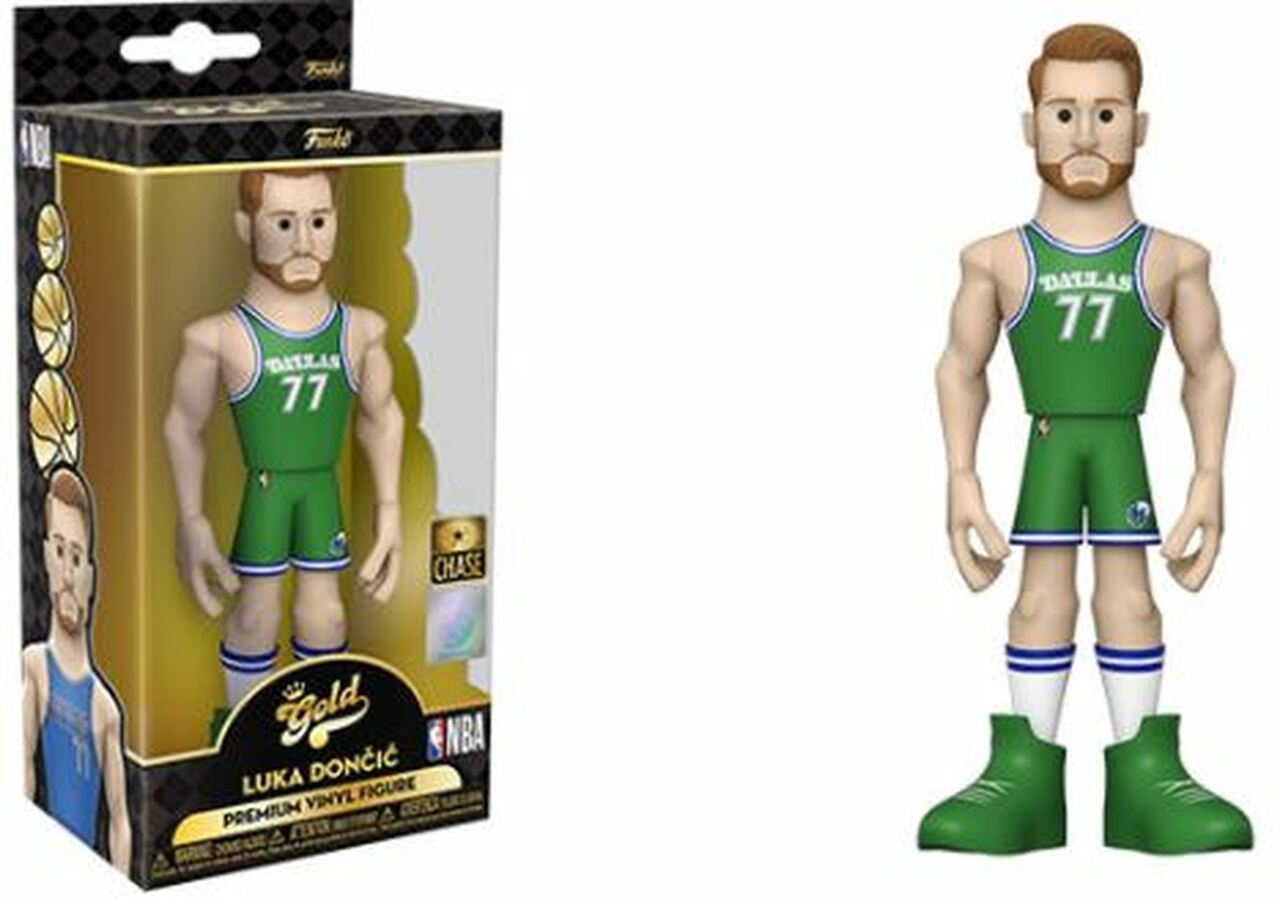 FUNKO GOLD NBA 5" LUKA DONCIC CHASE PARALLEL PREMIUM VINYL FIGURE - BRAND NEW!