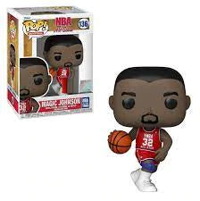FUNKO POP NBA BASKETBALL LEGENDS - 136 MAGIC JOHNSON RED ALL-STAR UNIFORM SPECIAL EDITION