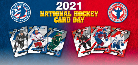 2021 UD NATIONAL HOCKEY CARD DAY CANADA VERSION COMPLETE SET 1-16 (INCLUDES LAFRENIERE SP)