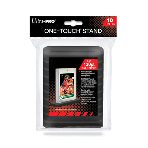 ULTRA PRO ONE-TOUCH CARD STANDS (75PT TO 130PT) - BLACK (10 PER PACK)