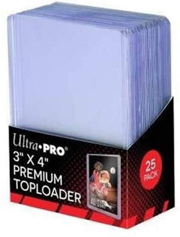 ULTRA PRO TOPLOADER 3 X 4 PREMIUM CARD HOLDERS 25 COUNT PACK