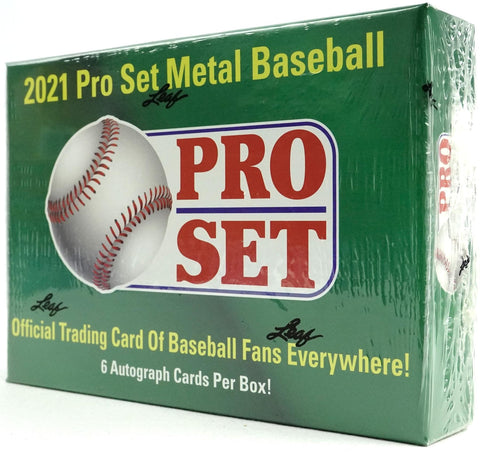 2021 LEAF PRO SET METAL BASEBALL HOBBY BOXES