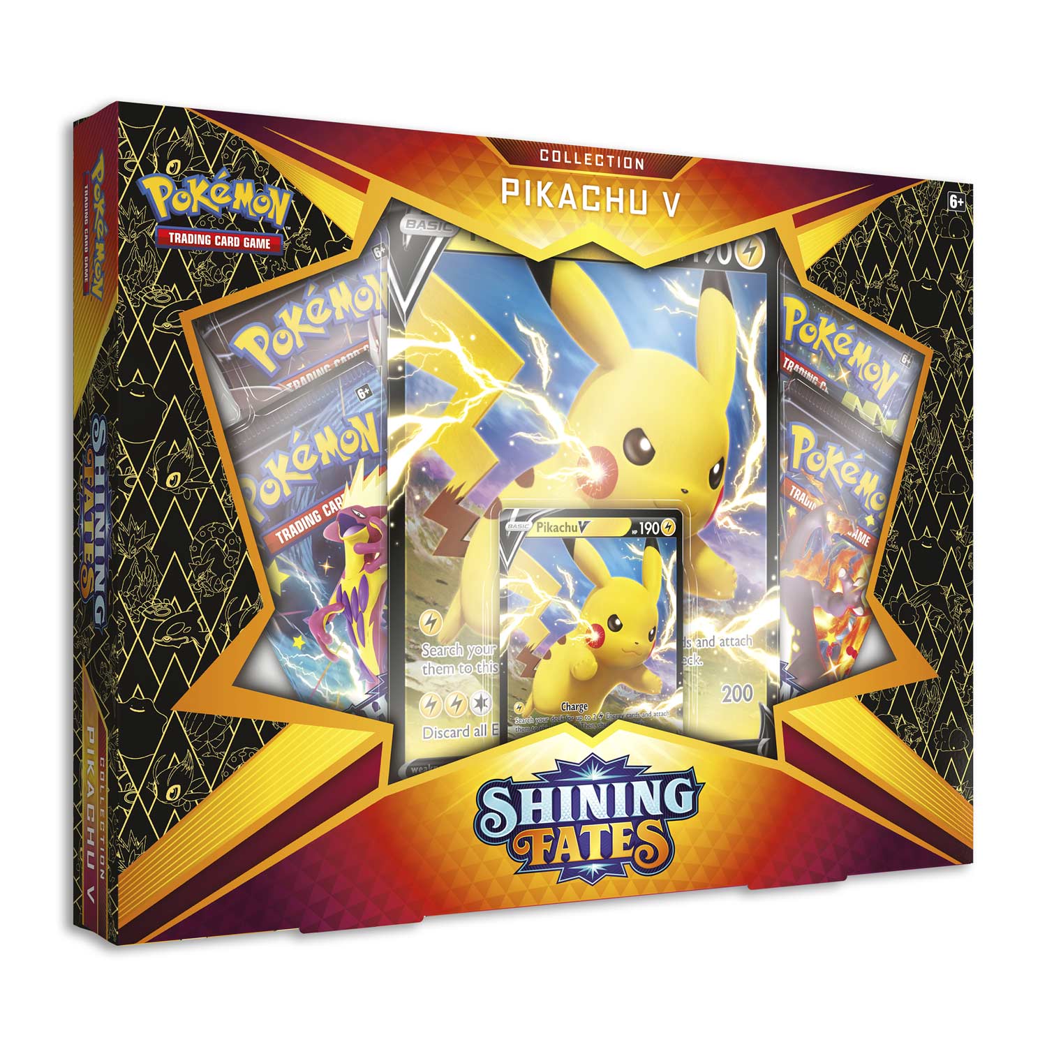 POKEMON SHINING FATES PIKACHU V COLLECTION BOX