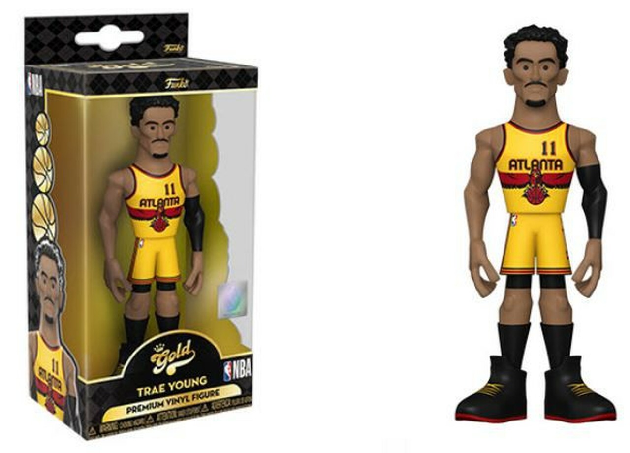 FUNKO GOLD NBA 5" TRAE YOUNG ALTERNATE UNIFORM PREMIUM VINYL FIGURE - CHRISTMAS BLOWOUT SALE!!!