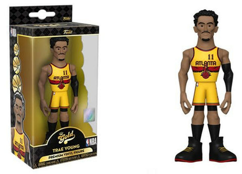 FUNKO GOLD NBA 5" TRAE YOUNG ALTERNATE UNIFORM PREMIUM VINYL FIGURE - CHRISTMAS BLOWOUT SALE!!!