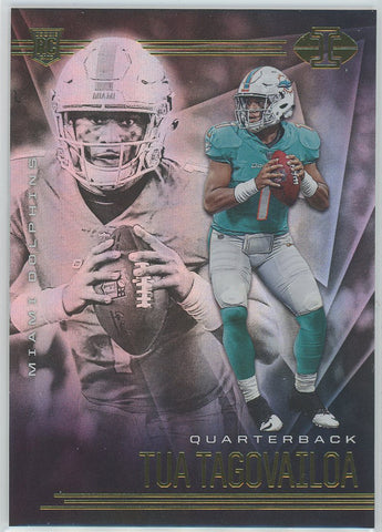 2020-21 PANINI ILLUSIONS FOOTBALL #6 MIAMI DOLPHINS - TUA TAGOVAILOA ROOKIE CARD RAW