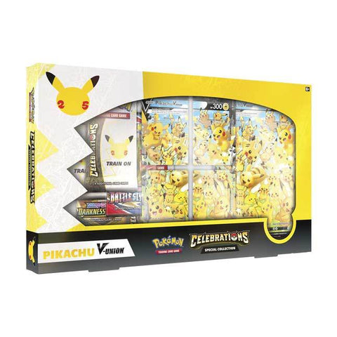 POKEMON CELEBRATIONS SPECIAL COLLECTION PIKACHU V UNION CASE OF 6 BOXES
