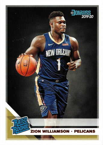 2019-20 PANINI DONRUSS BASKETBALL #201 NEW ORLEANS PELICANS - ZION WILLIAMSON ROOKIE CARD RAW